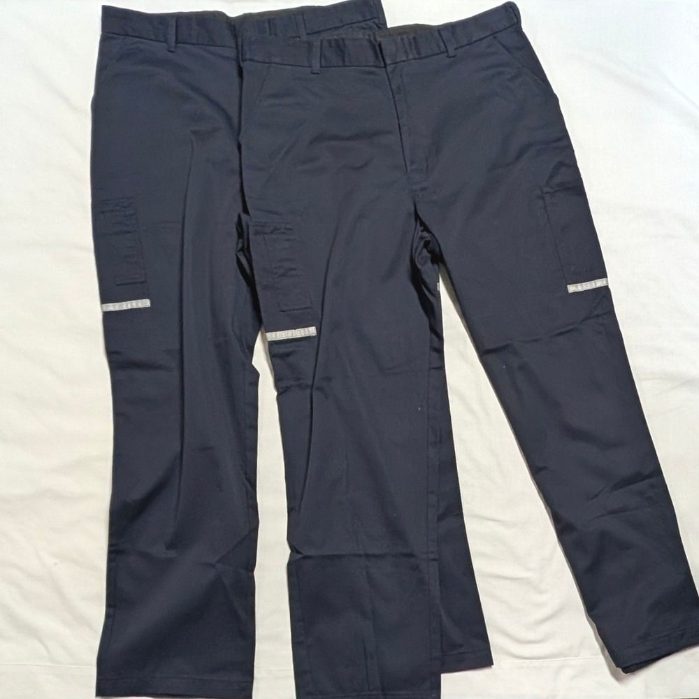 FedEx Stan Herman VF Imagewear Navy Cargo Work Pants 2 Pack Men's 38x32 FD2701